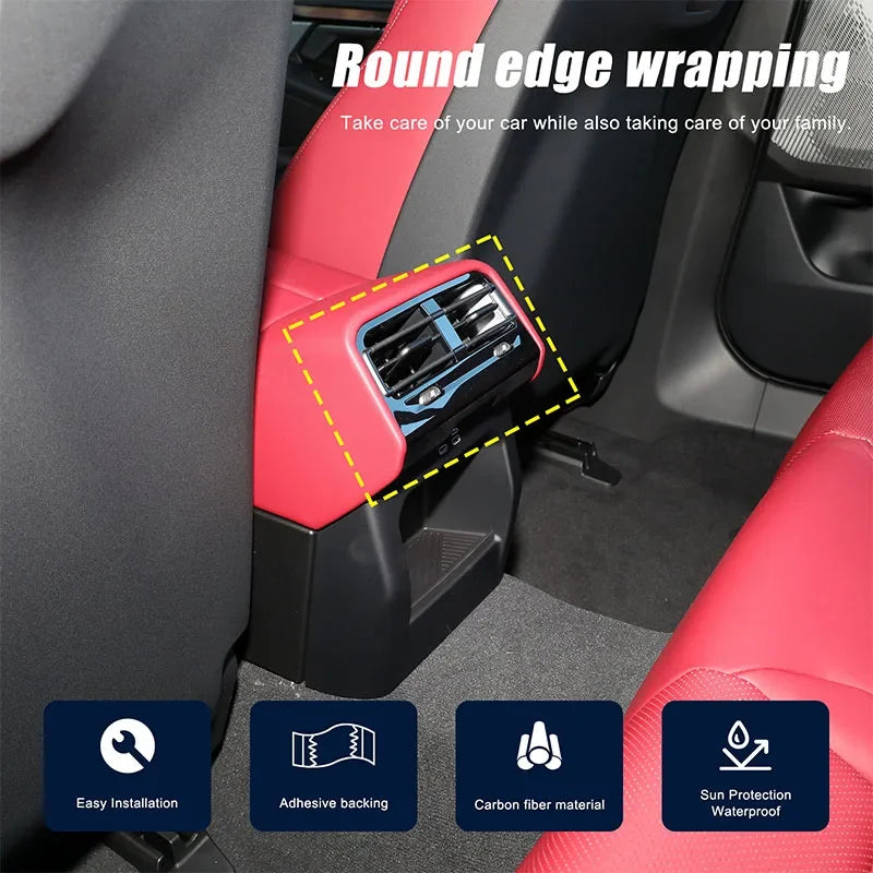 Реален карбонов влакнест панел за вентилация на ауспуха за BMW серия 5 G60