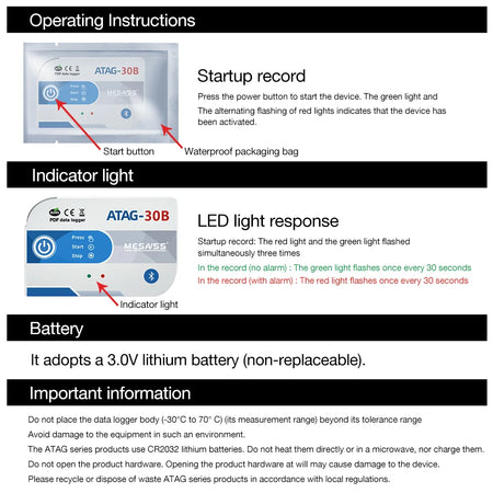2025 USB Temperature Data Logger &ndash; Bluetooth 65000 Points