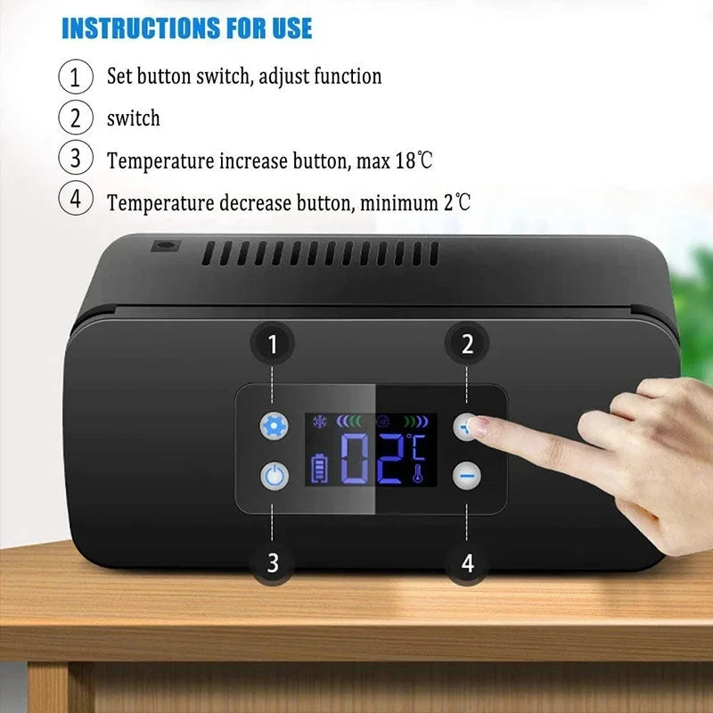 Insulin Cooler Portable &ndash; USB Rechargeable Travel Medicine