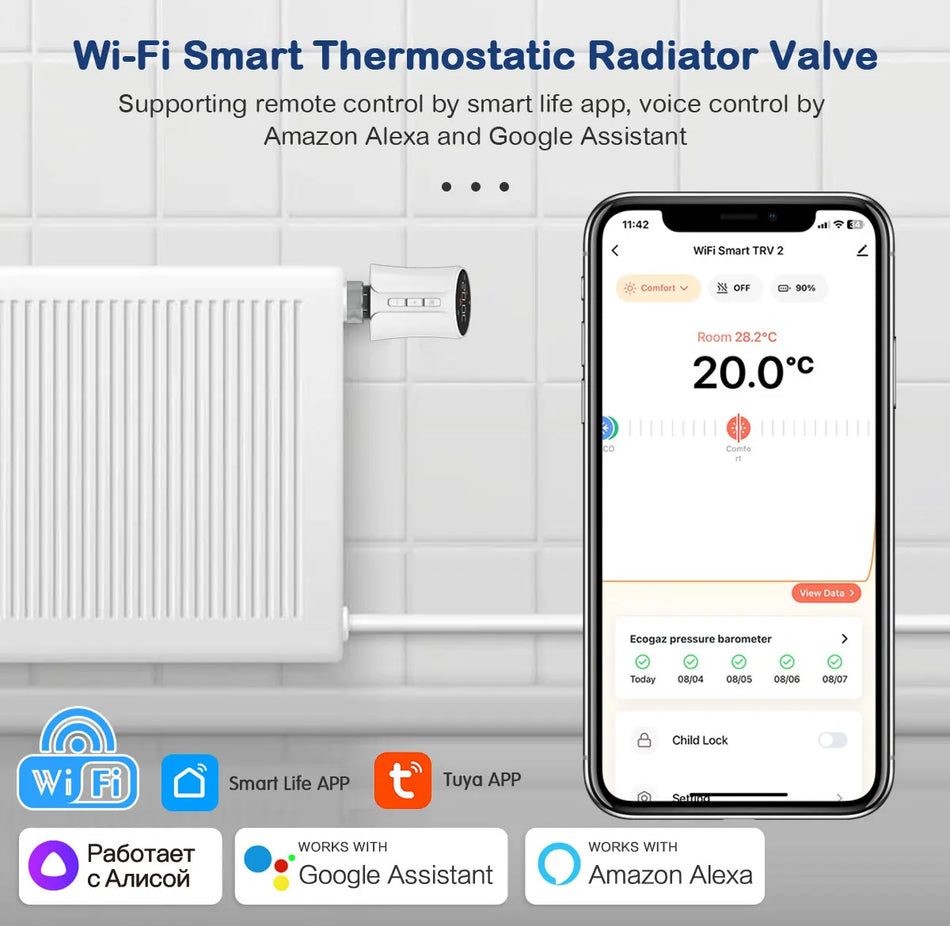 WiFi Thermostat Radiator Actuator &ndash; Smart Voice Control