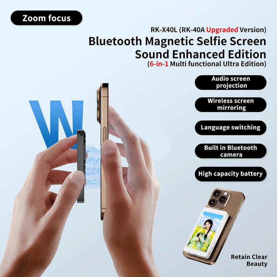 Magnetic Vlog Self Timer Screen - Rear Camera Selfies