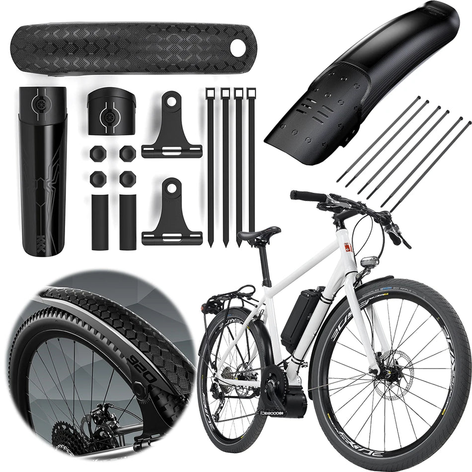 Lightweight Front and Rear Bicycle Mud Guard, Adjustable Mountain Bike Mud Guard