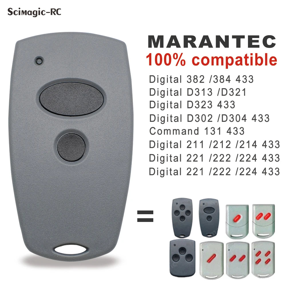 Marantec Garage Door Remote Control D302/D304 - 868MHz &amp; 433MHz Duplicator