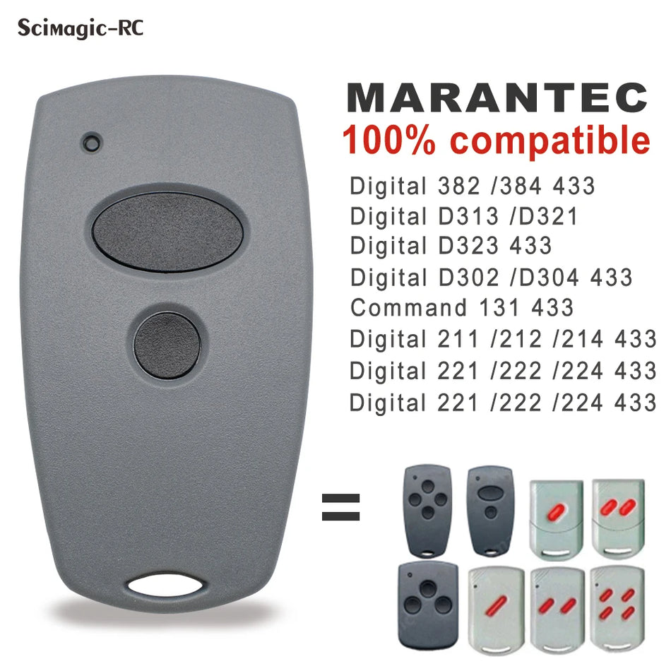 Marantec Garage Door Remote Control D302/D304 - 868MHz &amp; 433MHz Duplicator