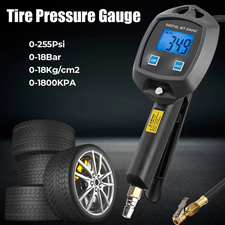 Tire Pressure Gauge Digital Display 0-18Kg/cm2 &ndash; Precise