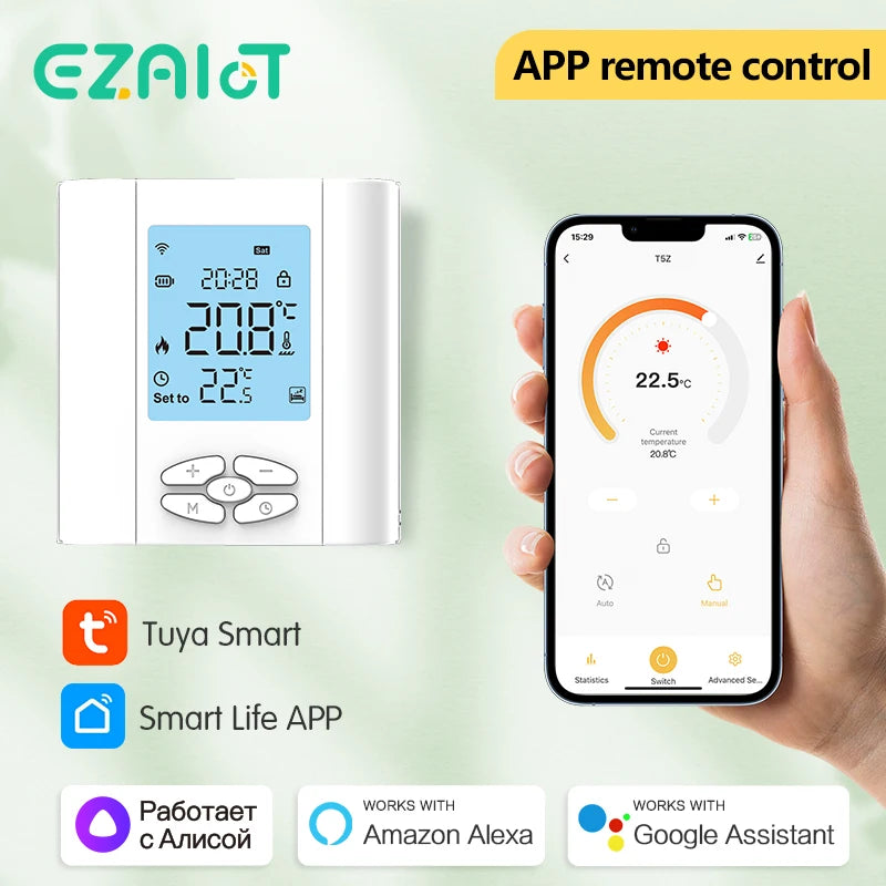 ZigBee Battery-Powered Thermostat &ndash; Alexa Google Ready