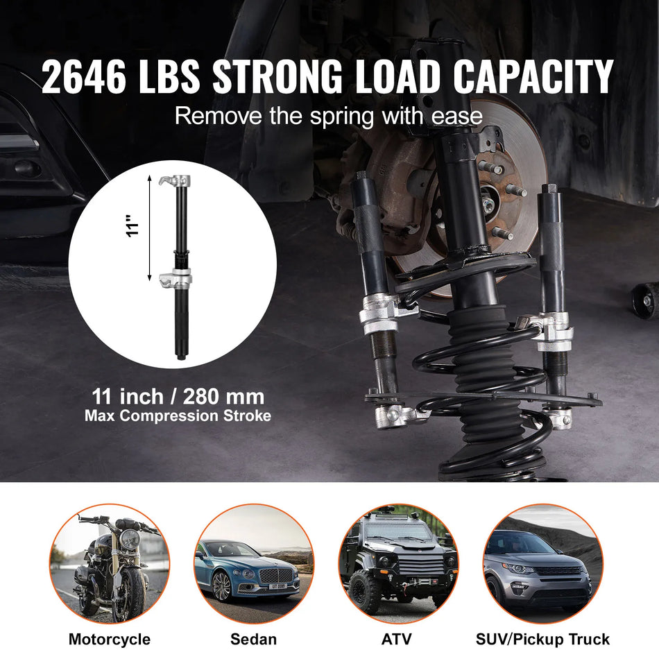 Kompresor pružinového tlumiče 2 balení těžké zatížení 2646 lbs