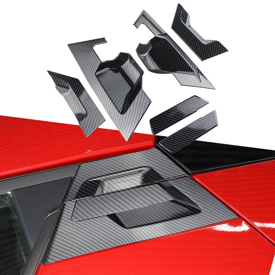 Toyota C-HR 2017-2023 Bakdörrhandtagskåpor ABS Silver/Kolfiber