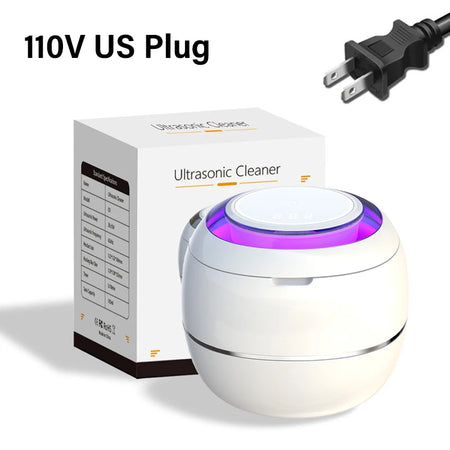 Ultrasonic Cleaner For Dentures &ndash; UV Light Cleaning Bath US Plug 110V
