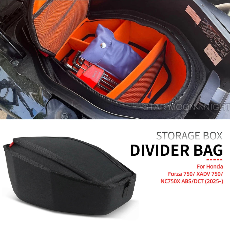 Τσάντα Καθίσματος Honda X-ADV 750 Forza 750 με Εσωτερικό Μαξιλάρι Πίσω Μπαγκαζιέρας και Κουτί Αποθήκευσης