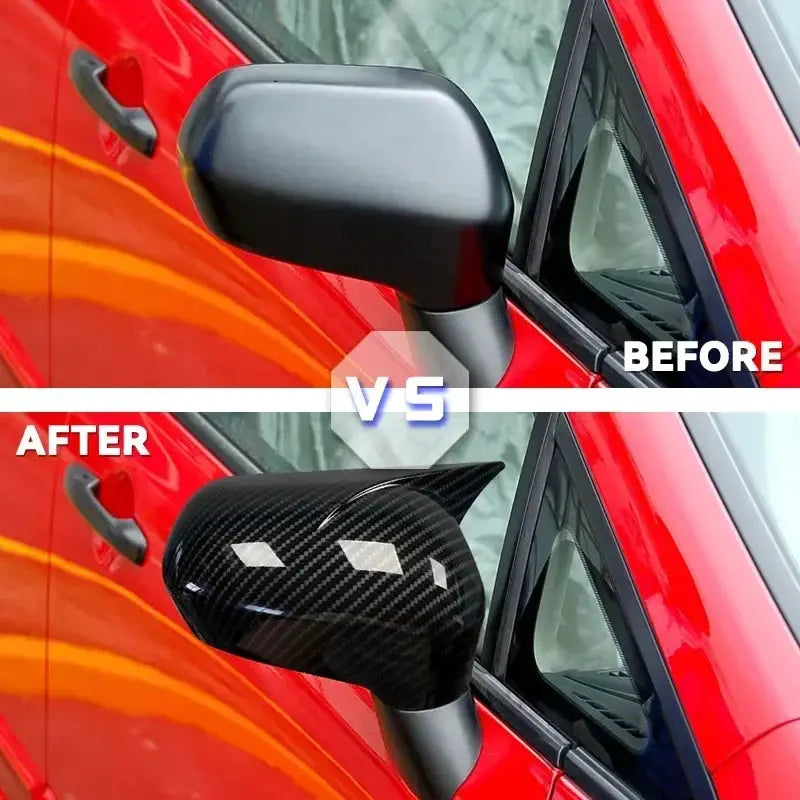 Fit For Honda Civic 8th Sedan 2005-2010 2Pcs Side Rearview Mirror Cap Wing Mirror Cover Carbon Fiber Look Car Accessories by InterCyprus Trading Ltd