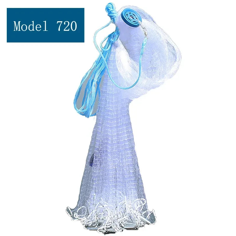 Lawaia Cast Net with Multifilament/Monofilament Line and Steel Sinker for Fishing 720 1