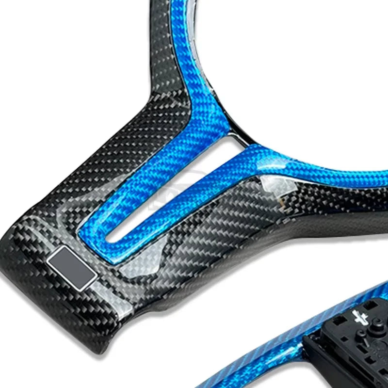 Capa de Volante em Fibra de Carbono BMW, Compatível com F01 F06 F10 F11 F20 F22 F30 F31