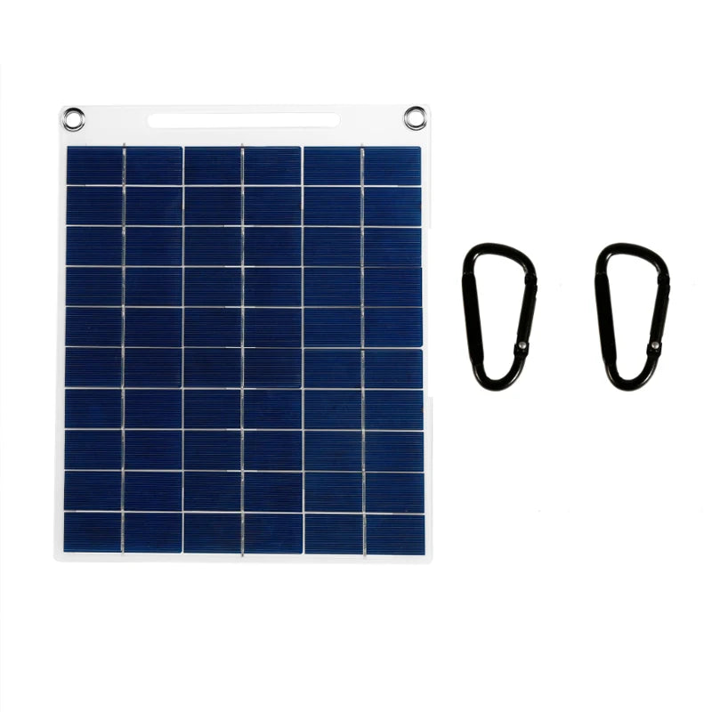30W Solar Plate 5V Waterproof Solar Panel &ndash; Dual USB Output 1pcs solar panel