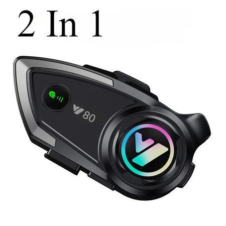 Y80 Motorcycle Helmet Bluetooth Headset &ndash; V5.3 Handsfree 2 In 1