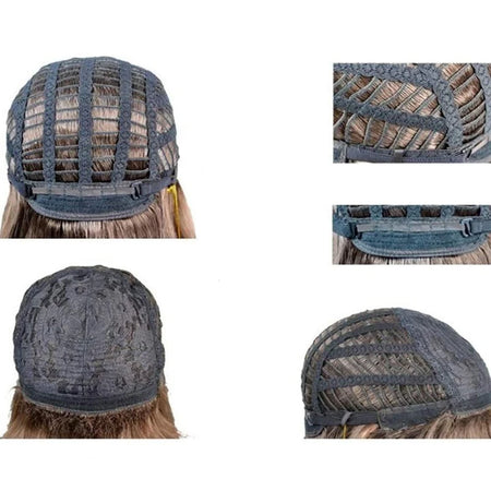 Men's Short Fluffy Straight Full Bang Black Synthetic Wig