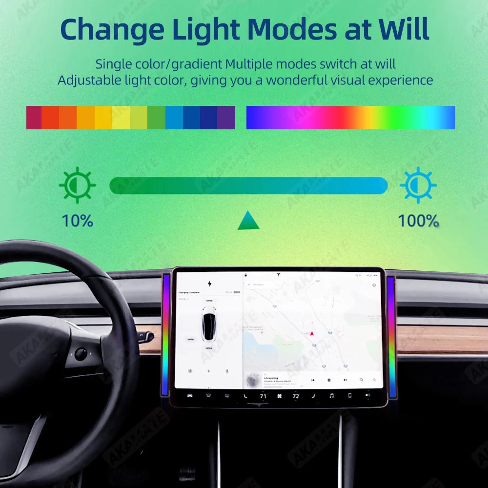 Car Centre Magnetic Ambient Light - Custom Color Control