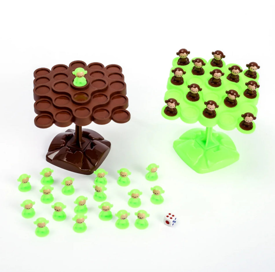 Monkey Balans Träd Pedagogisk Leksak För Barn Interaktiv