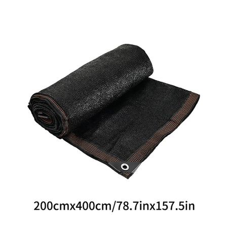 Durable Black Outdoor Anti-UV Shade Net for Versatile Sun Protection 2x4M