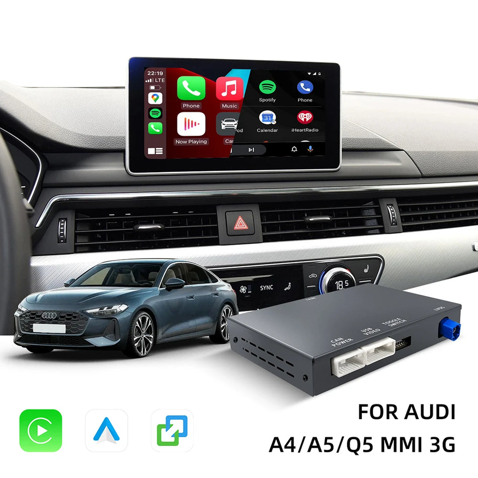 Kit de retrofit CarPlay și Android Auto pentru Audi A4 A5 Q5, upgrade ecran OEM
