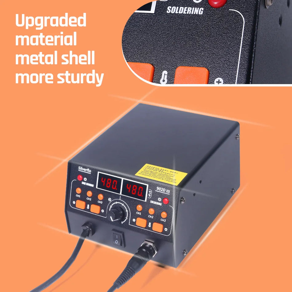Silverflo 902D-III Rework Soldering Station &ndash; 2in1 Hot Air