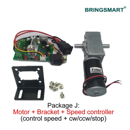 High Torque DC Gear Motor 12V/24V with Speed Controller