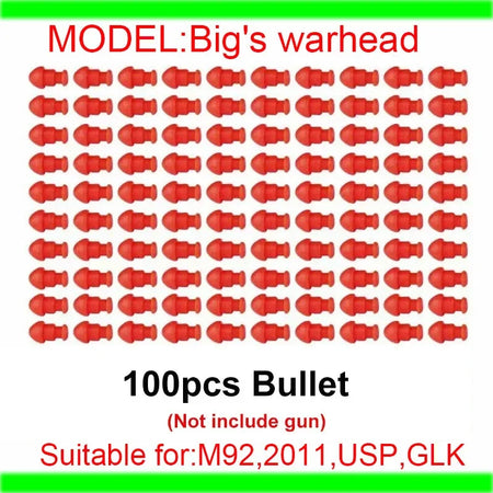 m92 2011 Blowback Shell throwing Empty hanging Continuous shooting Soft Bullet Launcher Toy Gun BIG warhead