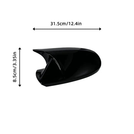 Glossy Black Side Mirror Cap Covers For Audi A6 C7 C7.5 S6 4G RS6 2012 - 2018 rear view wing case pair by InterCyprus Trading Ltd