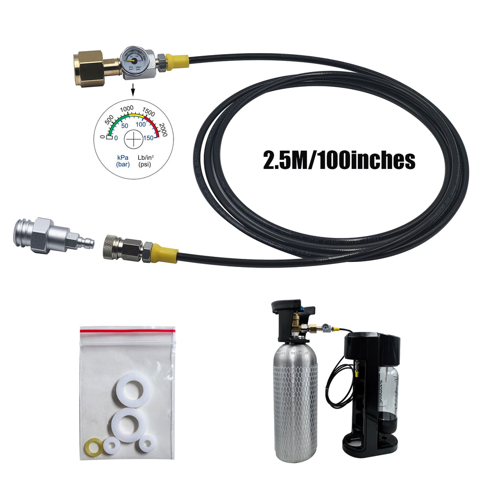 W21.8-14 CGA320 External CO2 Tank Adapter &ndash; Fast Disconnect