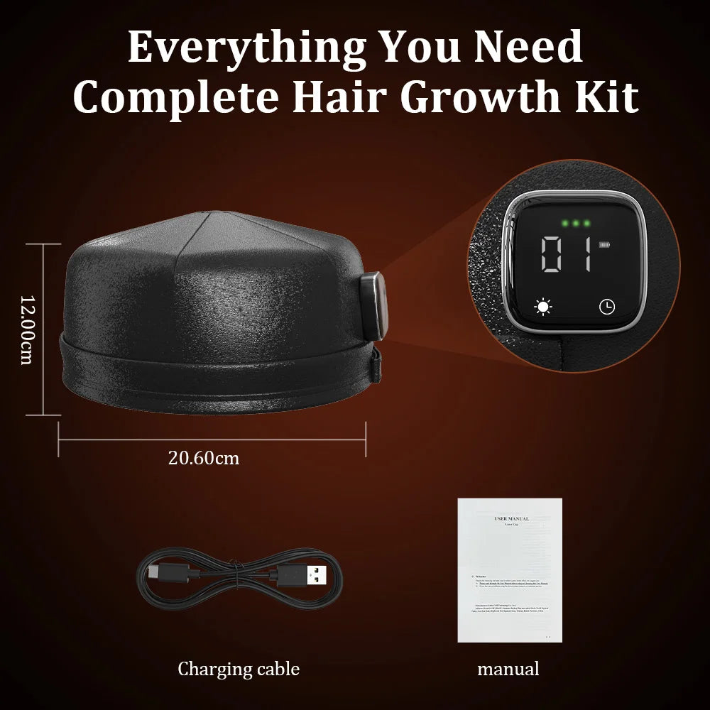 Wireless Hair Growth Laser Cap &ndash; Infrared Light Therapy 1 set