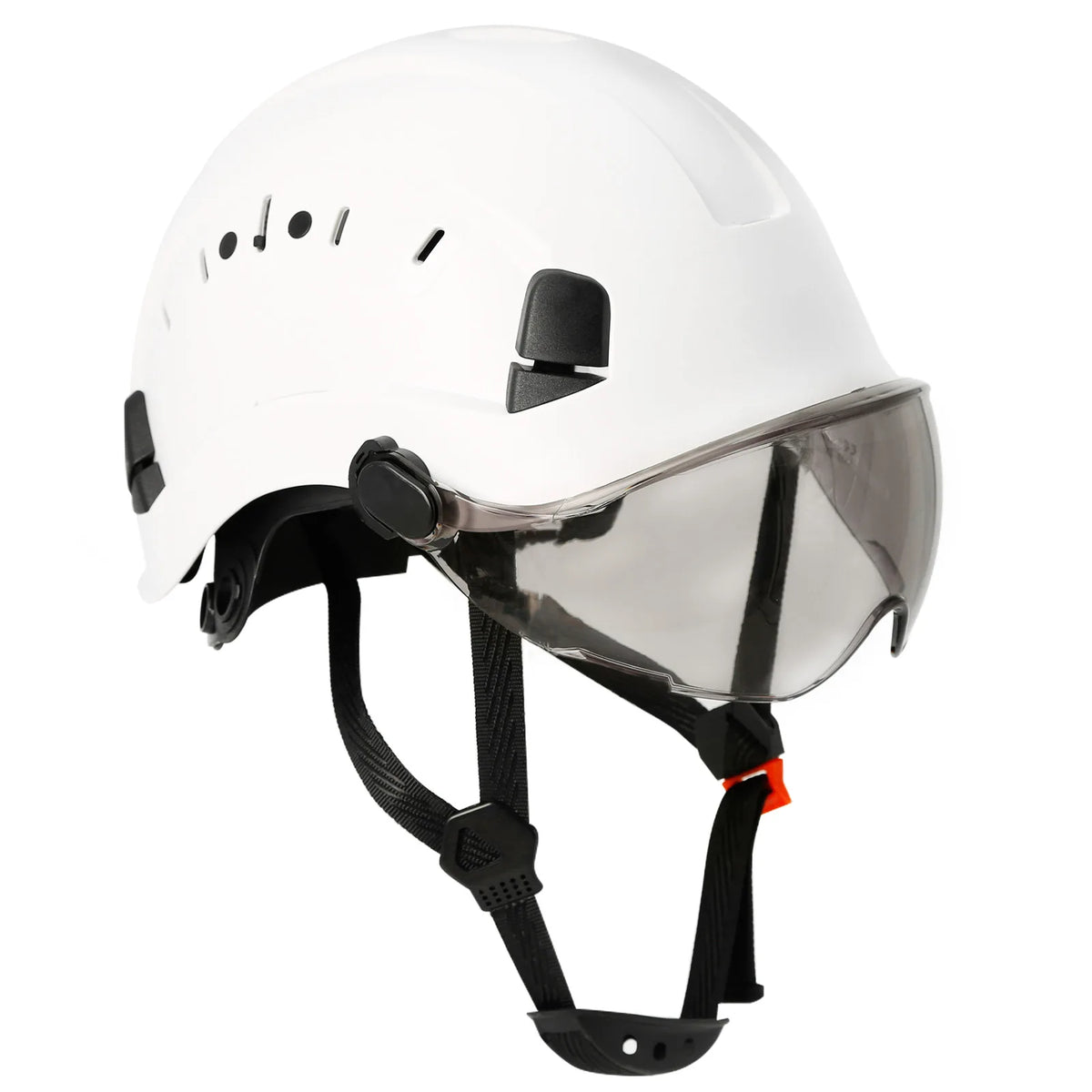 SF06 Construction Safety Helmet With Goggles - CE Certified White dark lens