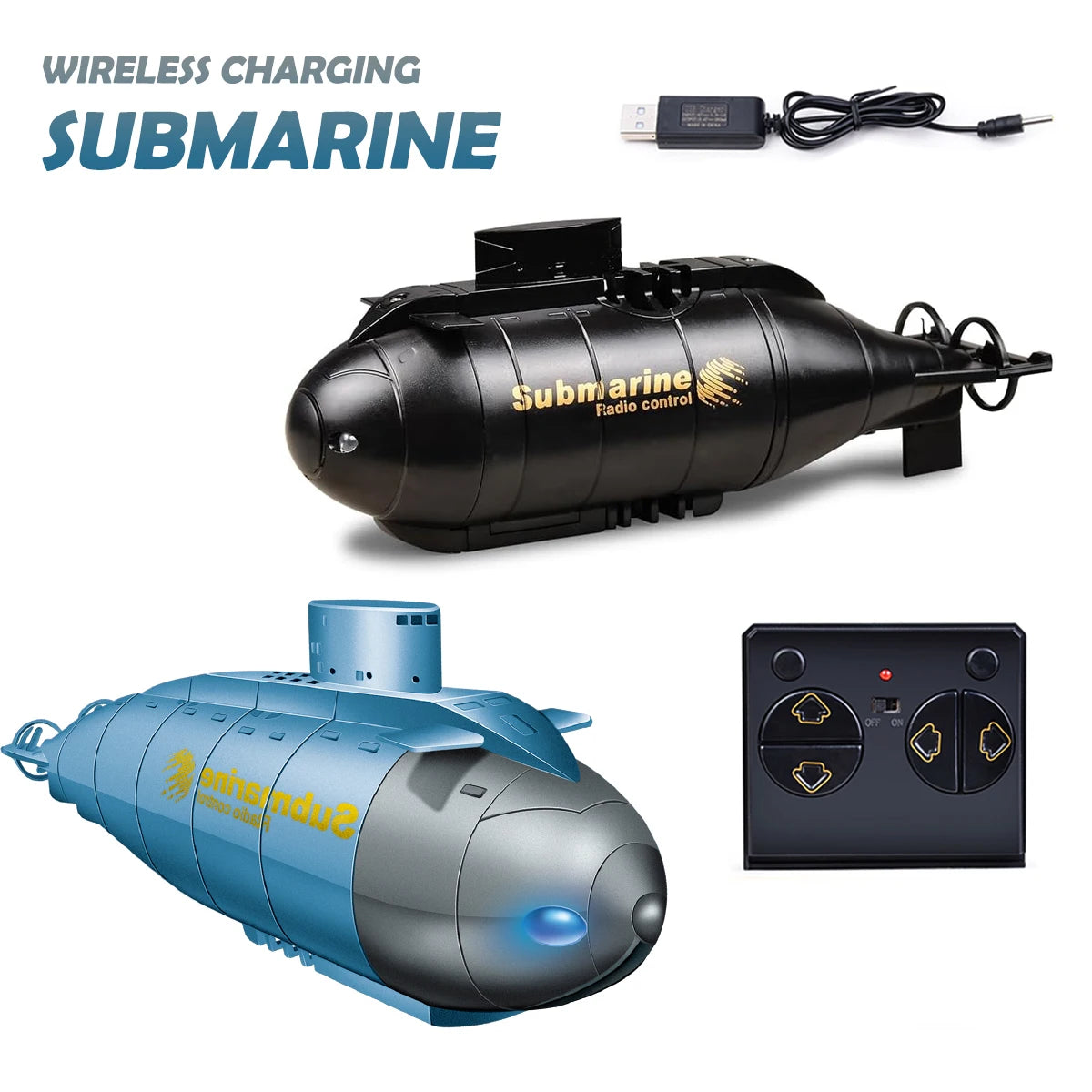 NEUSNEY Mini RC Nuclear Submarine Toy with Remote Control