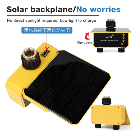 New 1/2 Outlets Solar Irrigation Timer &ndash; Smart App Control