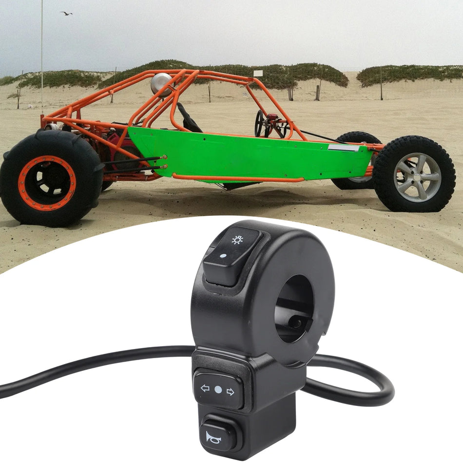 Nightkist 3-u-1 motociklistički prekidač za ATV kvadove, prednja svjetla i žmigavce