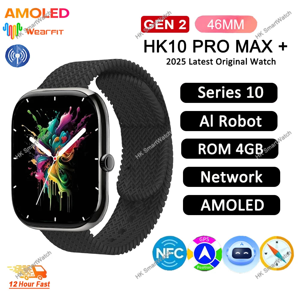HK10 Pro Max GEN2 Smartwatch &ndash; AMOLED Display AI Assistant