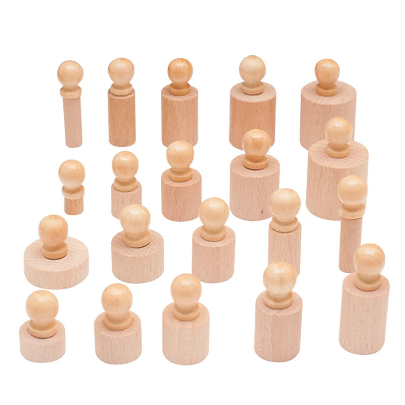 Montessori Knobbed Cylinder Socket Toy - Motor Skills