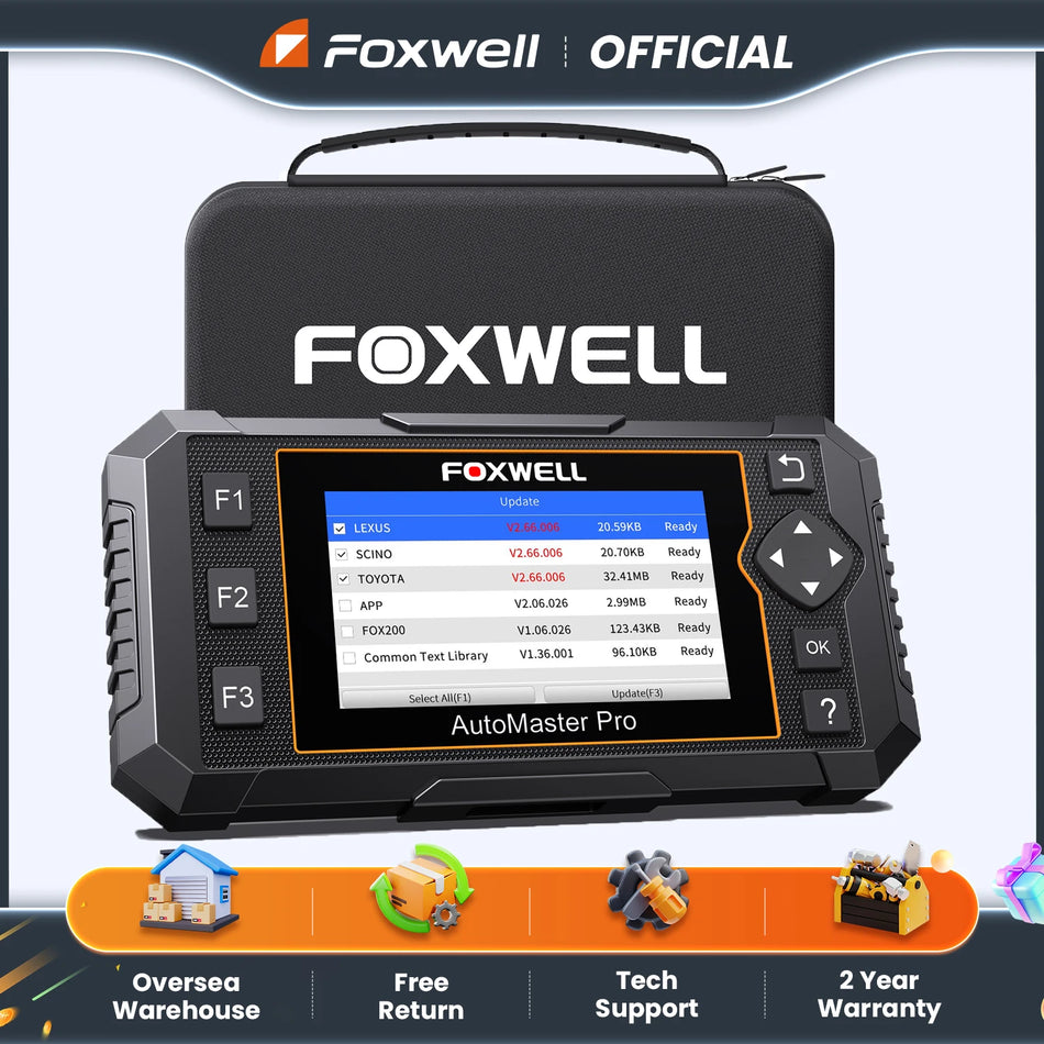 2025 FOXWELL NT650 Pro Scanner OBD2 Bidirecional Para Diagnóstico de ABS SRS de Carro Com Reset de Óleo EPB BMS 25