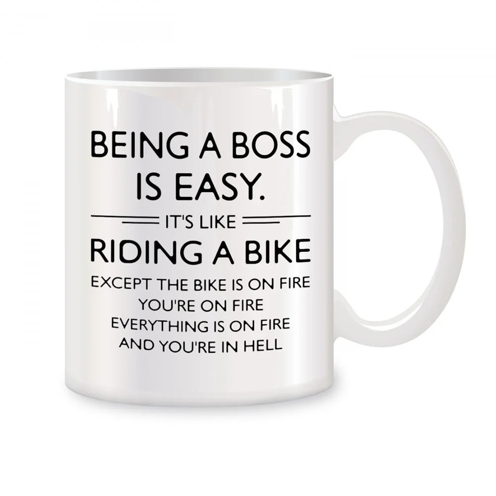 Its Easy To Be A Boss Mug - 11 Oz White Porcelain Gift 2507302035 / 320ml