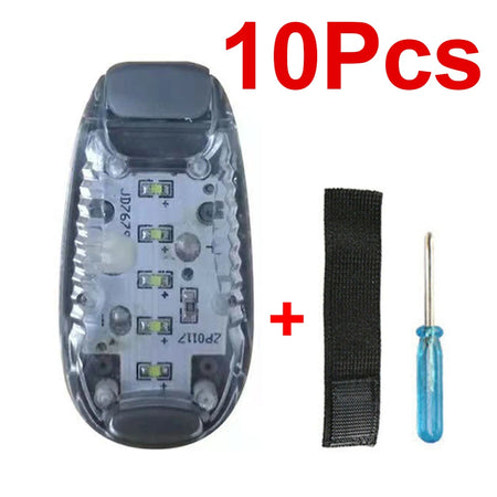 Waterproof Marine LED Navigation &amp; Bike Taillight with 3 Modes Gray-10Pcs / CHINA