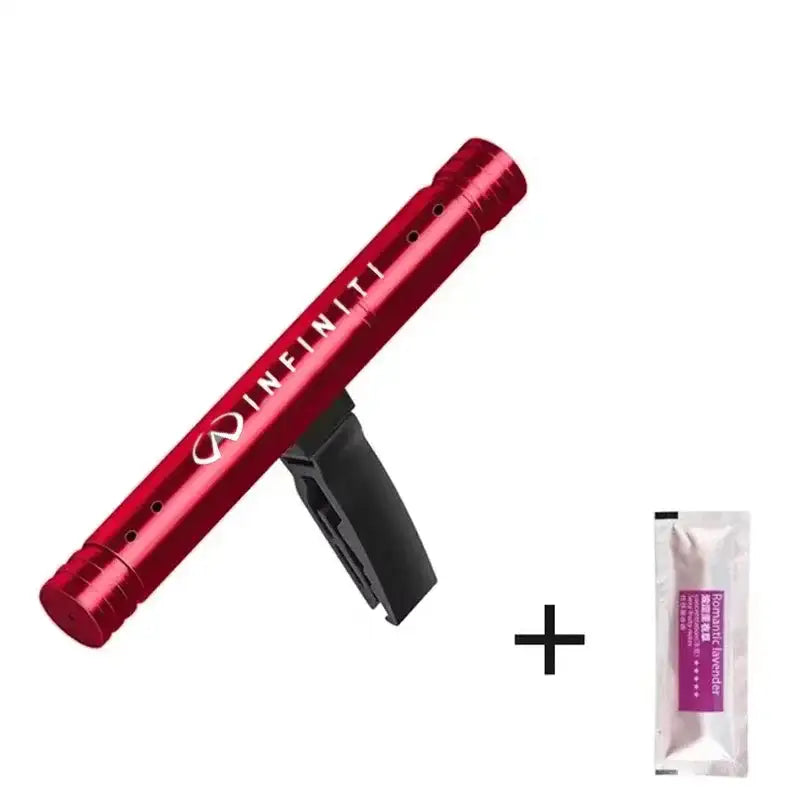Car Air Vent Aromatherapy Clip Black ABS Perfume Scented Red