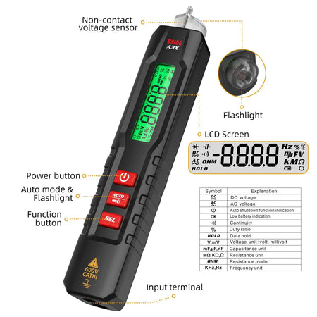 BSIDE A3X &ndash; Non-Contact Voltage Detector Pen Locate