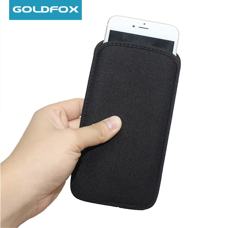 Univerzální pouzdro na telefon s plným krytím, nylonová vnější vrstva, odolné proti nečistotám a skvrnám, pasuje na většinu chytrých telefonů