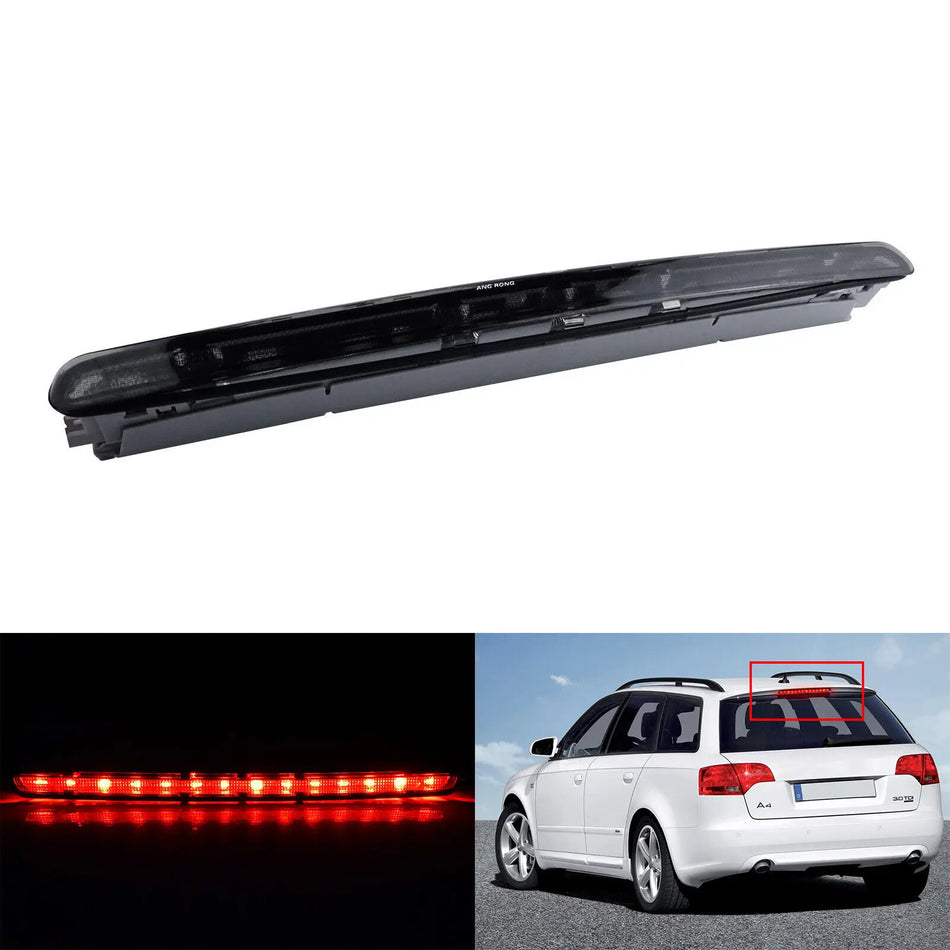 Стоп-сигнал для Audi A4 Avant 2005-2008 светодиодный задний третий стоп-сигнал, черная затемненная линза