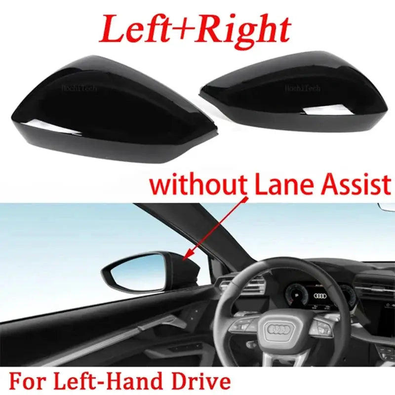 2-Piece Rear View Mirror Covers For Audi A3 S3 RS3 8Y 2022-2024 by InterCyprus Trading Ltd