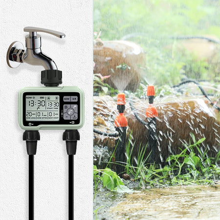 Super Timing System 2-Outlet Automatic Water Timer for Precise Outdoor Irrigation