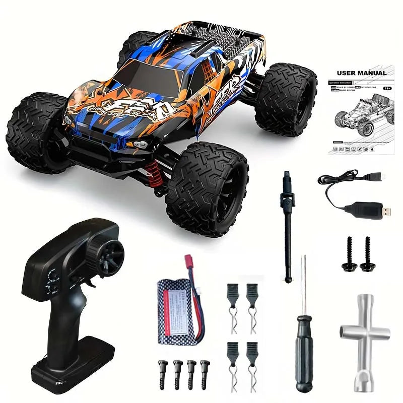 1:16 RC Car LED 4WD &ndash; High Speed Drift Up To 40kmh Pro D-orange / CHINA