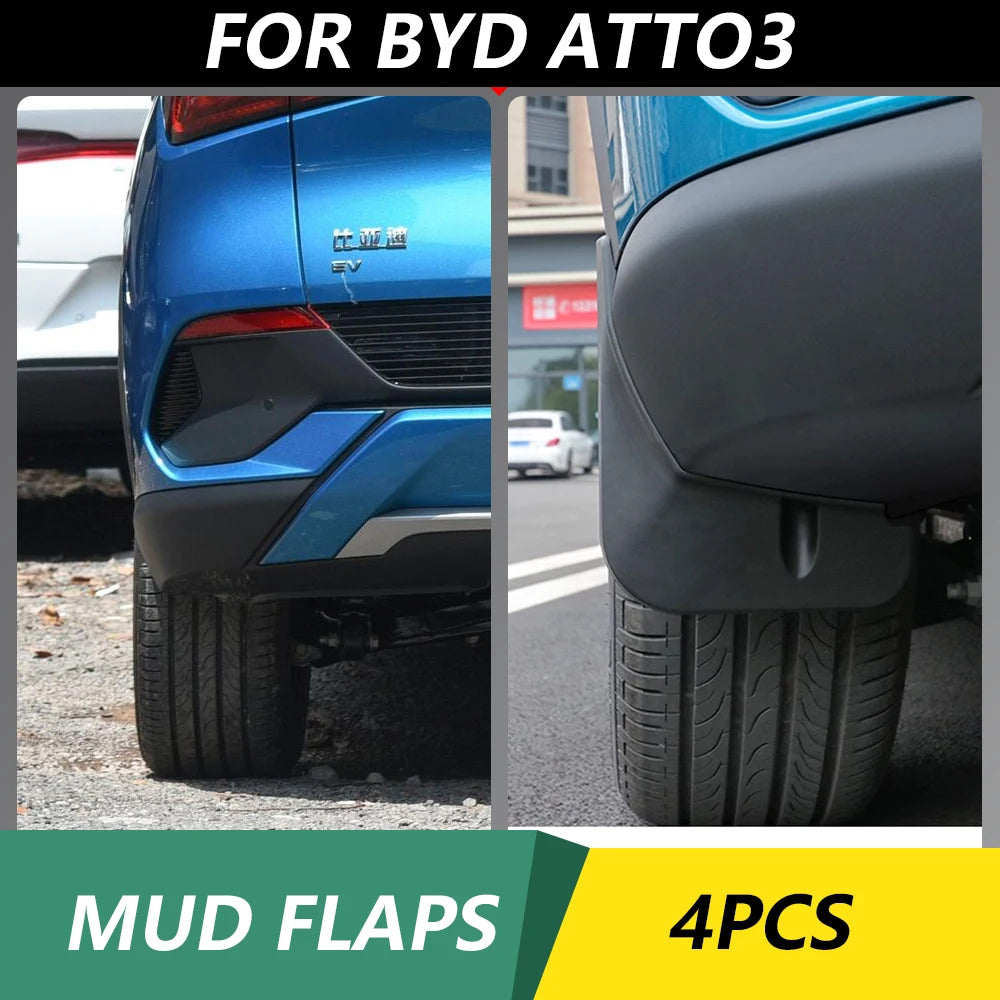 Mud Flaps for BYD Atto 3 2021-2023: Splash Guards &amp; Auto Accessories