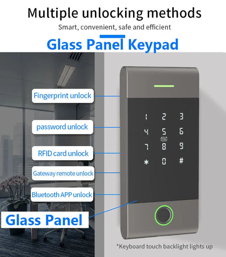 MJ01 - Waterproof Fingerprint RFID Keypad Lock With Alexa