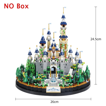 Fairytale Castle Building Blocks &ndash; Creative Micro Particle Assembling Set NO Box