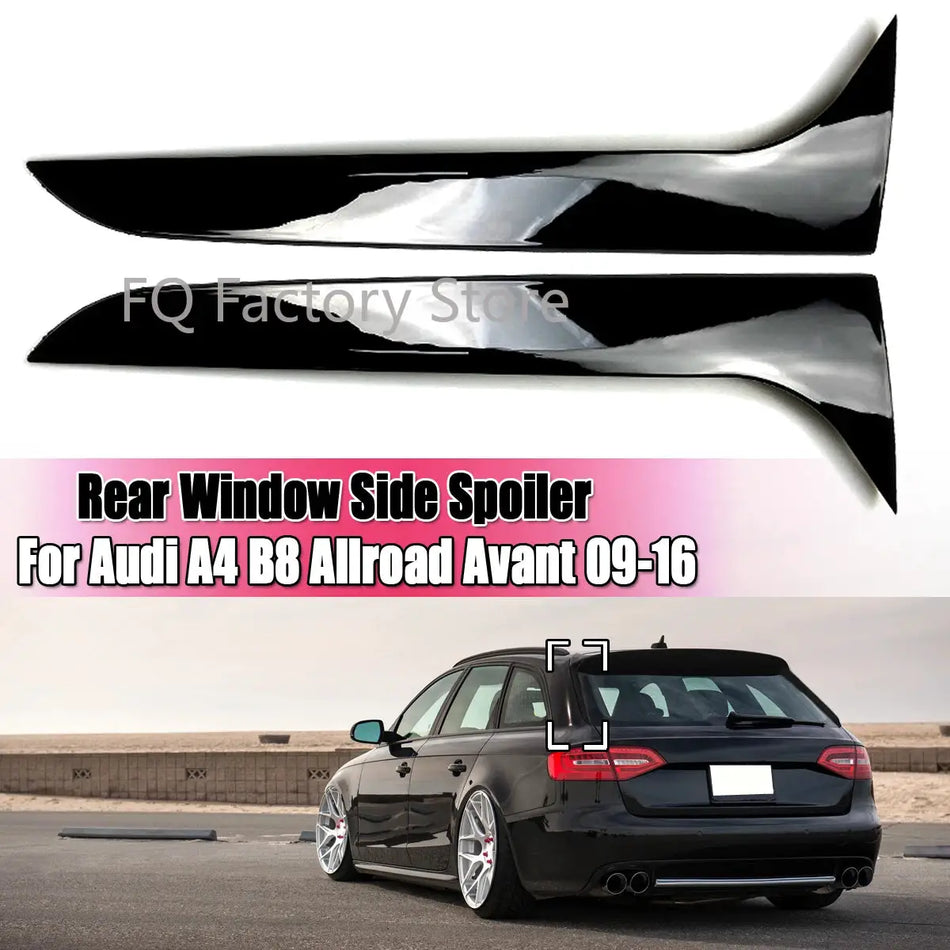 Rear Window Spoiler Side Canards ABS For Audi A4 B8 Allroad by InterCyprus Trading Ltd